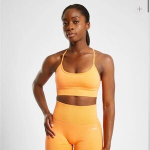 AYBL Empower Seamless Sports Bra Orange Marl